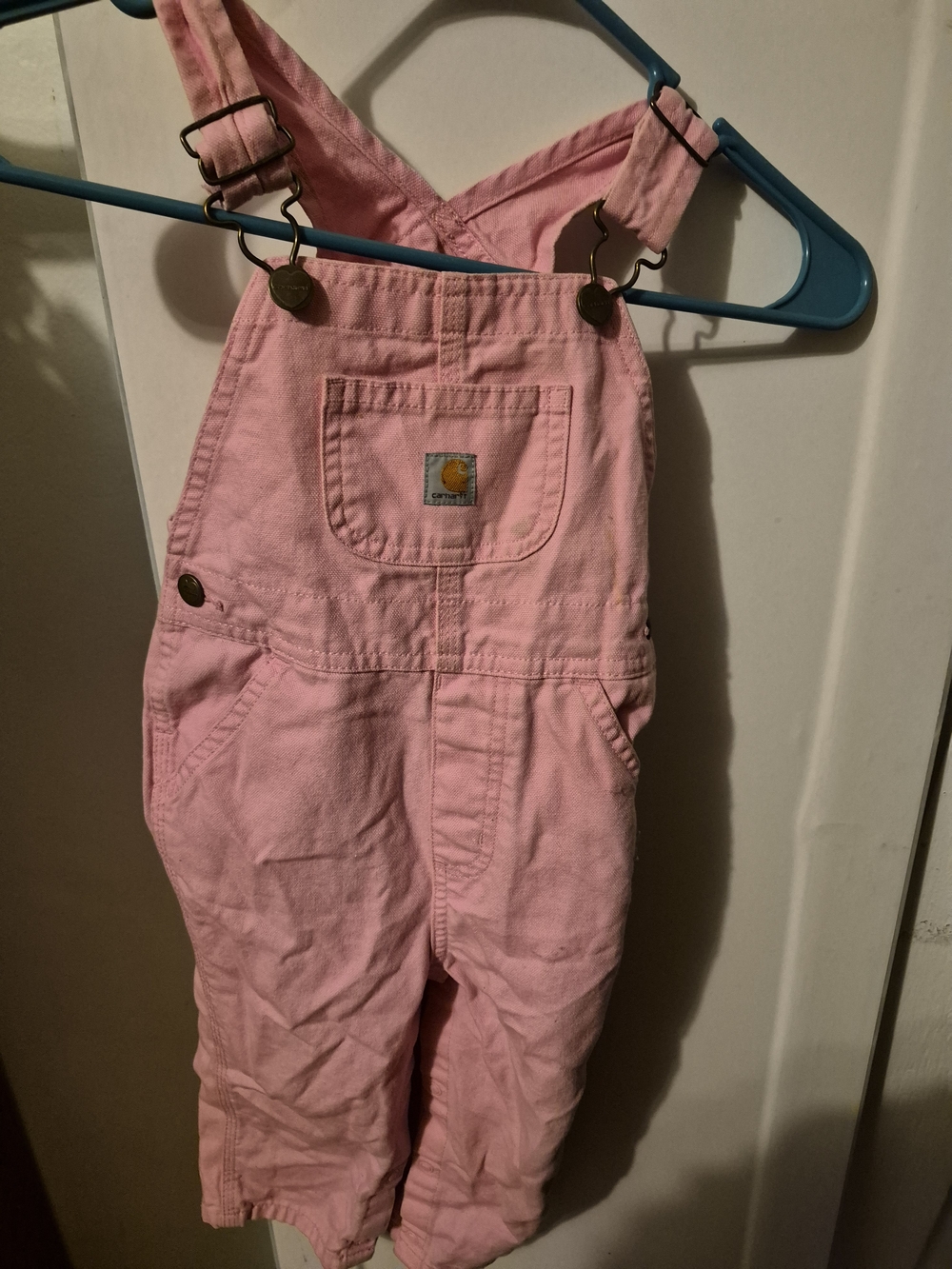 Carhartt Kids Pink Cotton Overalls